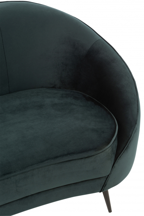 Canapea Elisabeth, Textil/Lemn, Verde, 180x85x79 cm [10]