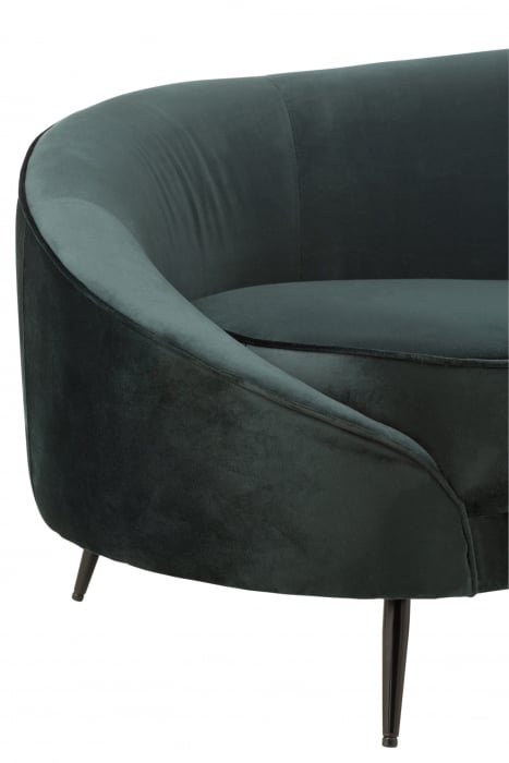 Canapea Elisabeth, Textil/Lemn, Verde, 180x85x79 cm [7]