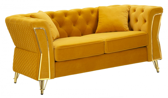 Canapea, EMY, mustar, perne incluse 162x83x76 cm [1]