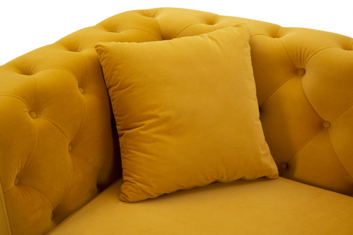 Canapea, EMY, mustar, perne incluse 162x83x76 cm [7]