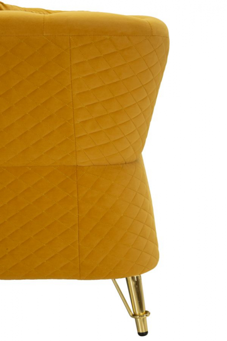 Canapea, EMY, mustar, perne incluse 162x83x76 cm [11]