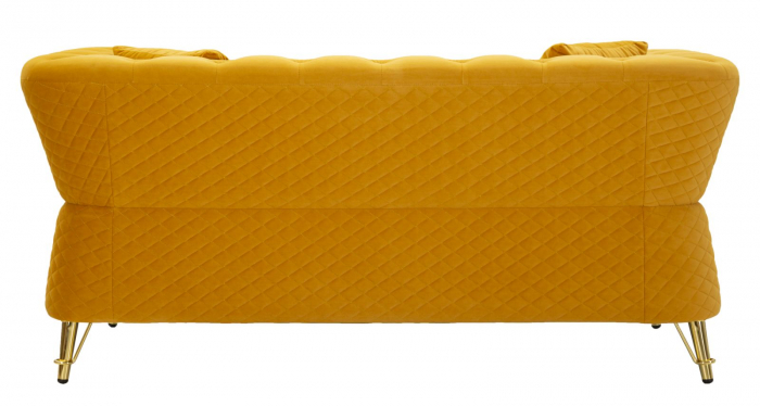Canapea, EMY, mustar, perne incluse 162x83x76 cm [9]