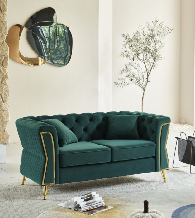 Canapea, EMY, verde, perne incluse 162x83x76 cm [1]