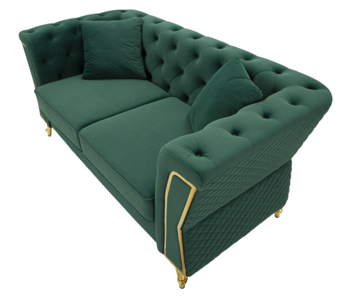 Canapea, EMY, verde, perne incluse 162x83x76 cm [9]