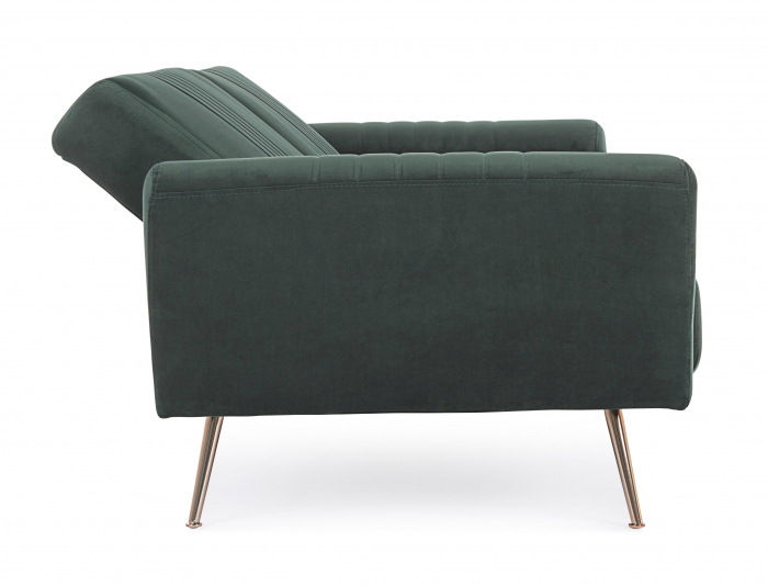 Canapea extensibila Jonny, Lemn/Otel/Spuma/Poliester, Verde, 210x83x85 cm [9]