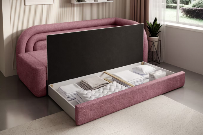 Canapea Fabillo, extensibila, spatiu pentru depozitare, 223x80x86 cm [5]