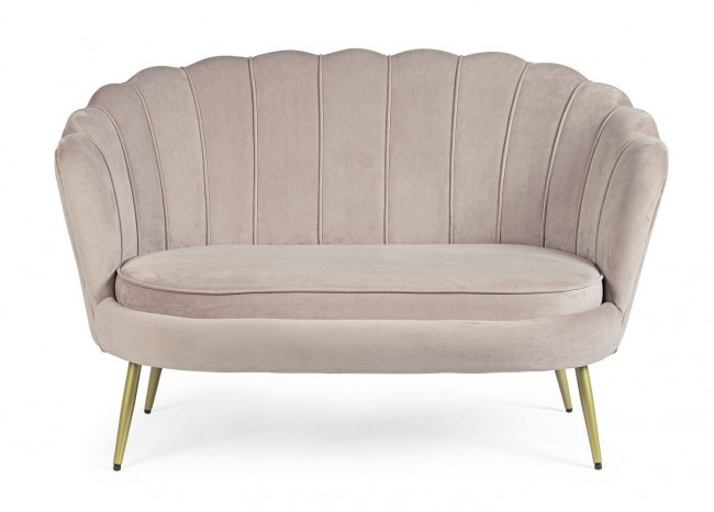 Canapea Giliola, Lemn de pin, Gri, 130x77x83 cm [3]