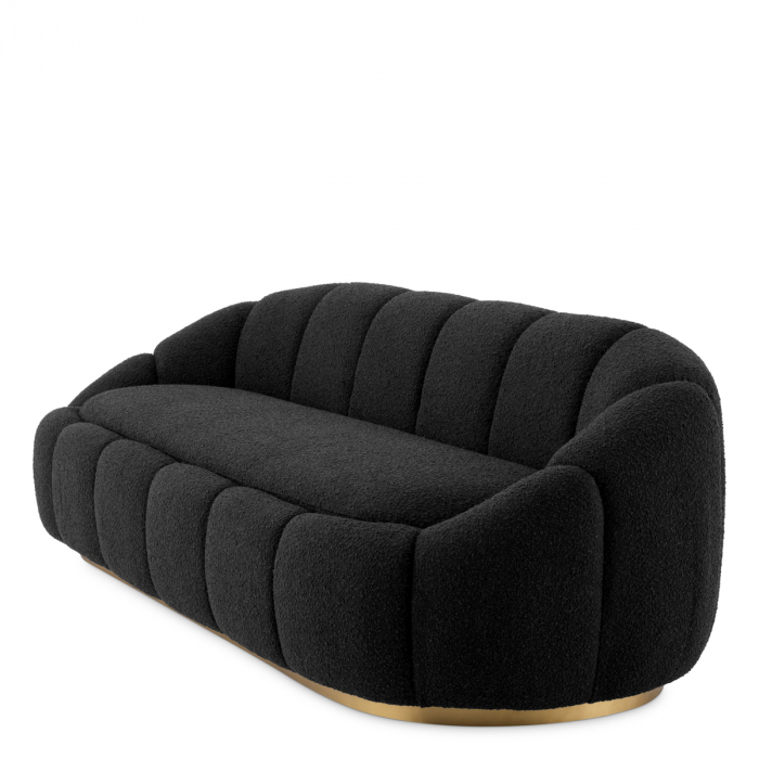 Canapea Inger, bouclé neagra [3]