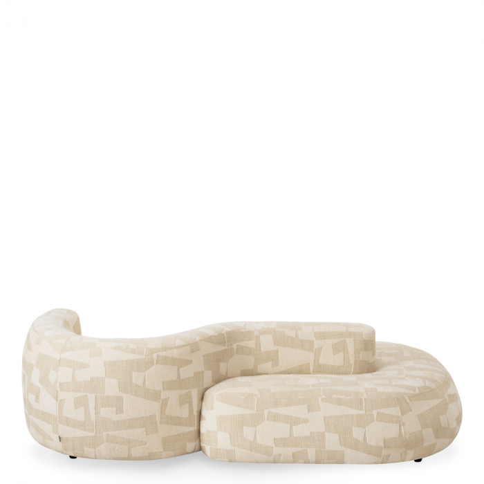 Canapea Julita brooklyn, nisip, Dims: W. 223 | D. 113 | H. 60 | SD. 46 | SW. 195 | SH. 39 | AH. 60  (CM) [6]