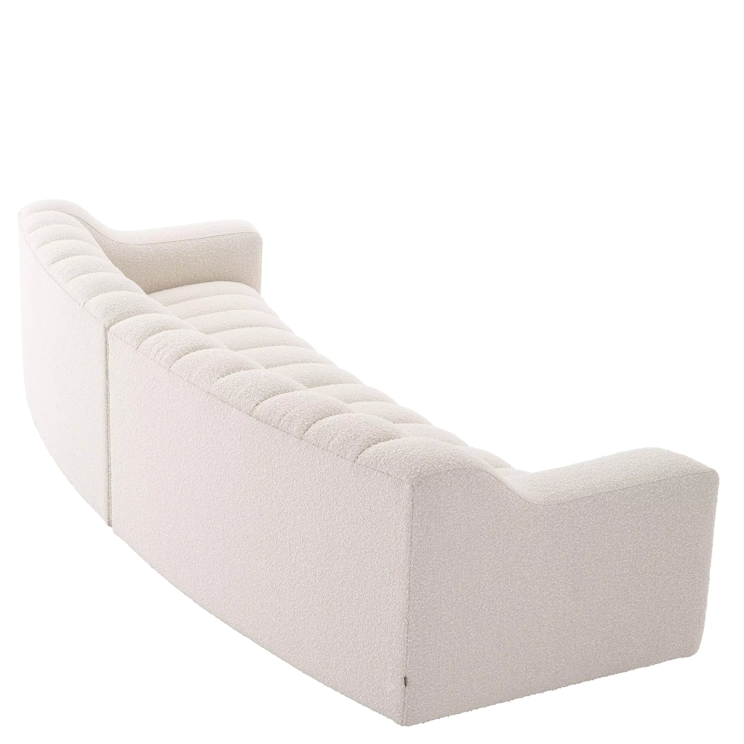 Canapea Kelly L bouclé crem, Dims: W. 300 | D. 115 | H. 78.5 | SD. 64 | SH. 47 | AH. 63  (CM) [4]