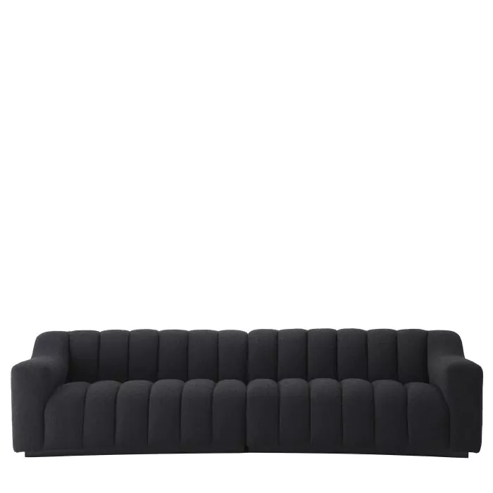 Canapea Kelly L bouclé neagra [2]