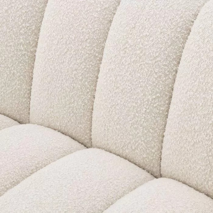 Canapea Kelly S bouclé crem, Dims: W. 234 | D. 117 | H. 78.5 | SD. 64 | SH. 47 | AH. 63  (CM) [5]
