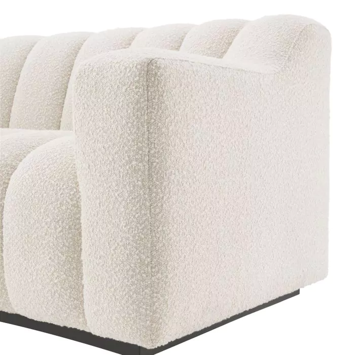 Canapea Kelly S bouclé crem, Dims: W. 234 | D. 117 | H. 78.5 | SD. 64 | SH. 47 | AH. 63  (CM) [6]