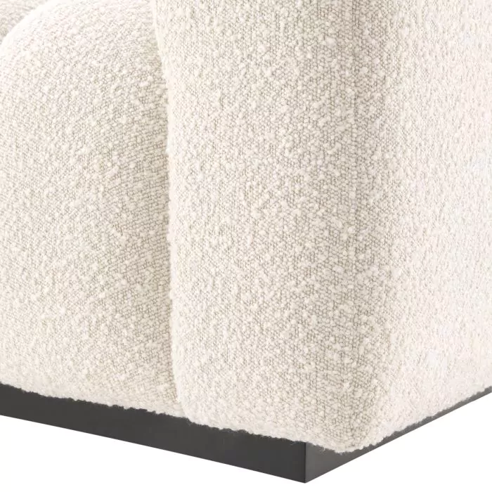 Canapea Kelly S bouclé crem, Dims: W. 234 | D. 117 | H. 78.5 | SD. 64 | SH. 47 | AH. 63  (CM) [4]