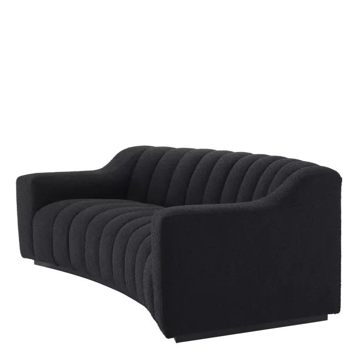 Canapea Kelly S bouclé neagra [3]