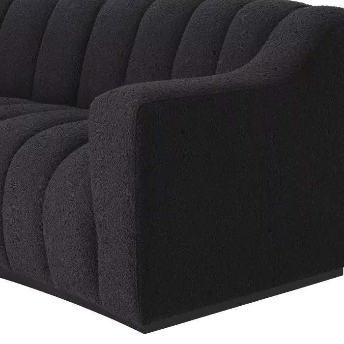 Canapea Kelly S bouclé neagra [5]