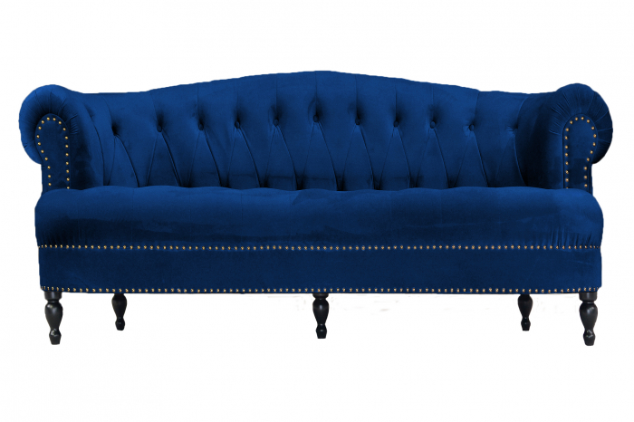 Canapea Clara, Albastru, 210x70x80 cm [5]