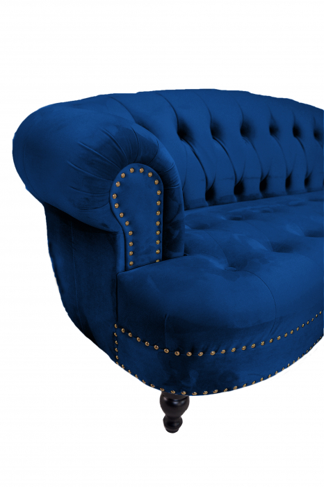 Canapea Clara, Albastru, 210x70x80 cm [4]