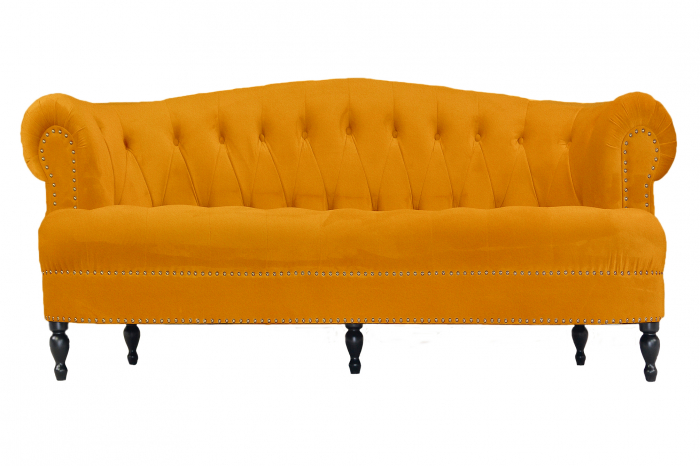 Canapea Clara, Galben, 210x70x80 cm [5]