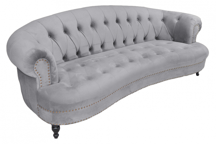 Canapea Clara, Gri, 210x70x80 cm [3]