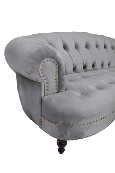 Canapea Clara, Gri, 210x70x80 cm [4]