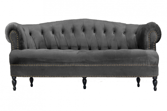 Canapea Clara, Gri inchis, 210x70x80 cm [5]