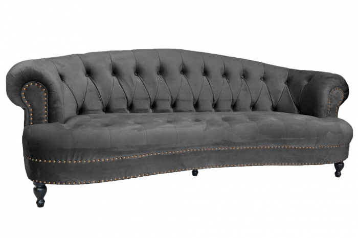 Canapea Clara, Gri inchis, 210x70x80 cm [2]