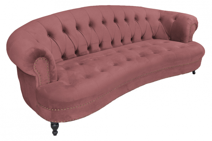 Canapea Clara, Roz, 210x70x80 cm [3]