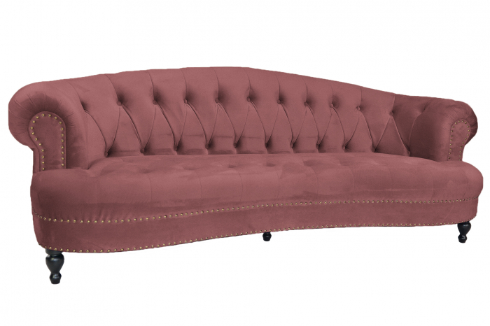 Canapea Clara, Roz, 210x70x80 cm [2]