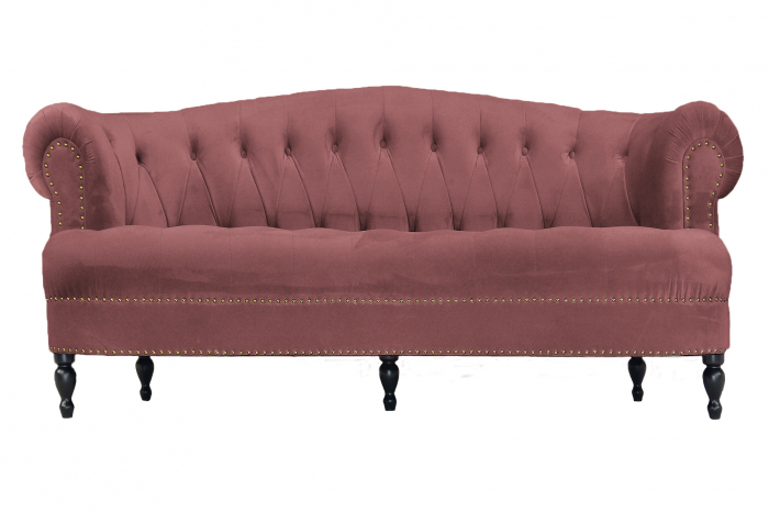 Canapea Clara, Roz, 210x70x80 cm [5]