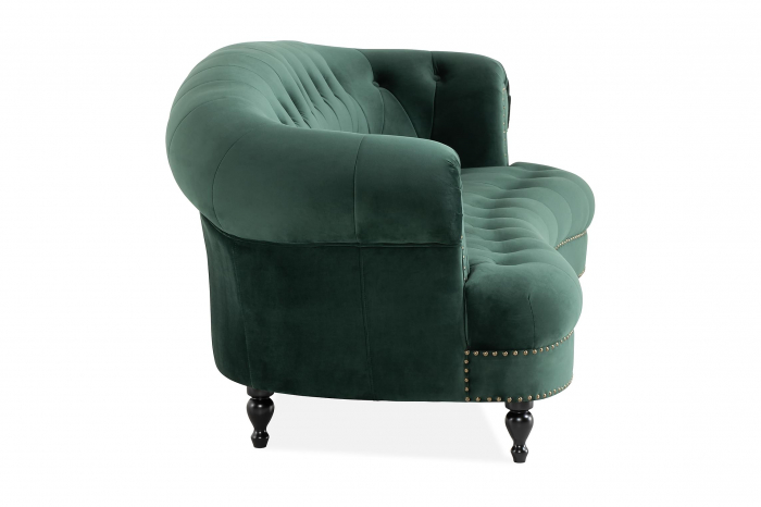 Canapea Clara, Verde inchis, 210x70x80 cm [3]