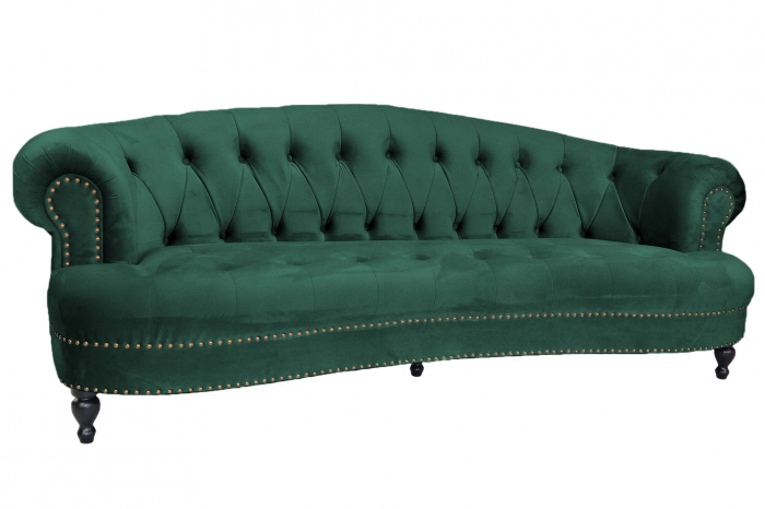 Canapea Clara, Verde inchis, 210x70x80 cm [6]