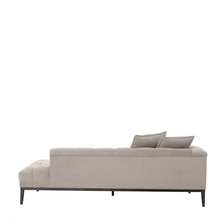Canapea Lounge Cesare, stânga, gri, Dims: W. 220 | D. 96 | H. 66 | SD. 73 | SH. 42  (CM) [3]