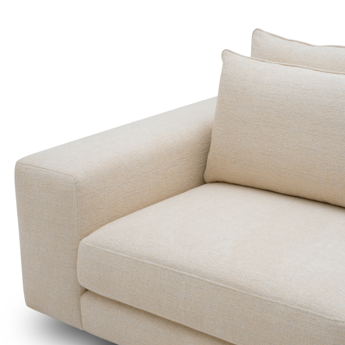 Canapea Lounge Club L nuoro bej |W. 240 | D. 120 | H. 77 | SD. 52 | SW. 184 | SH. 40 | AH. 53 cm  [5]