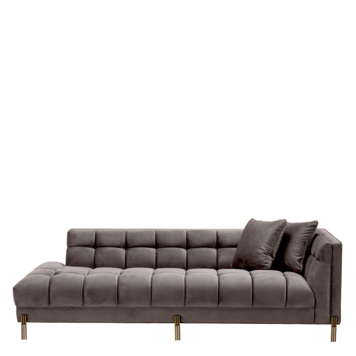 Canapea Lounge Sienna, dreapta savona catifea gri [2]