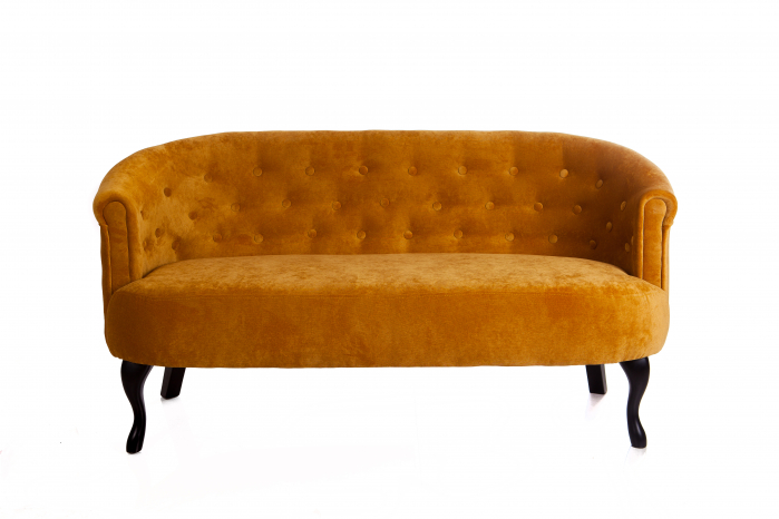 Canapea Mada, Galben, 140x74x68 cm [3]