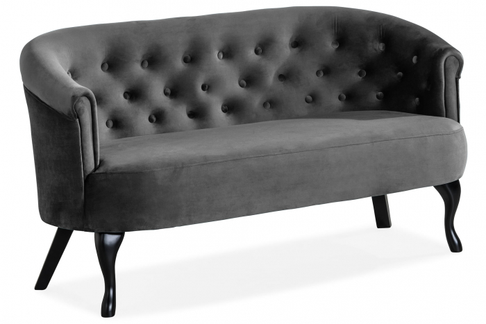 Canapea Mada, Gri inchis, 140x74x68 cm [6]
