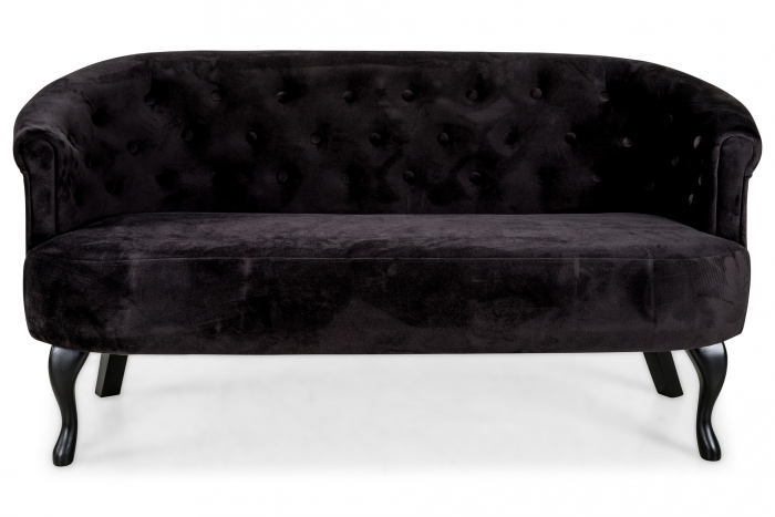 Canapea Mada, Negru, 140x74x68 cm [5]