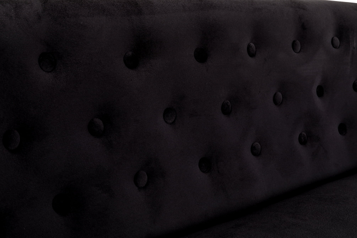 Canapea Mada, Negru, 140x74x68 cm [8]