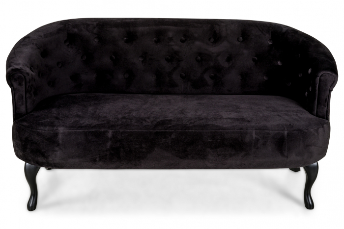 Canapea Mada, Negru, 140x74x68 cm [3]
