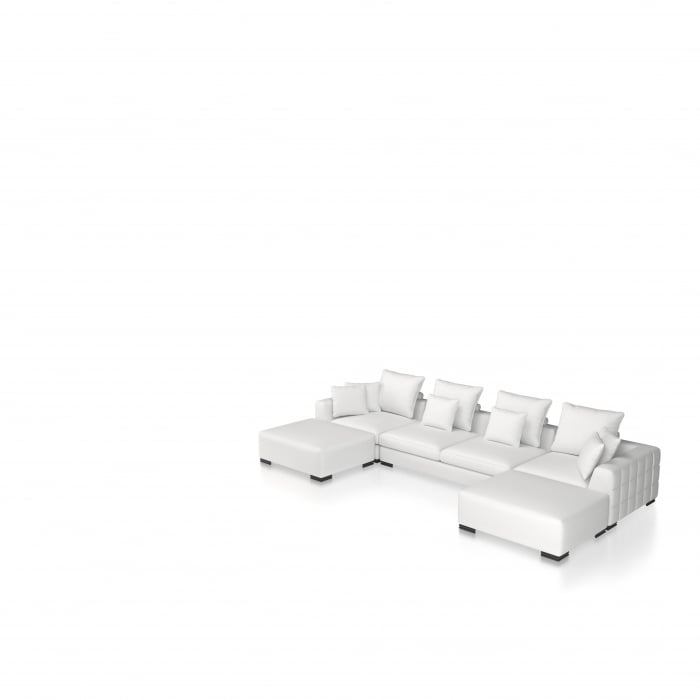 Canapea modulară Clifford clarck gri - 2 locuri [7]