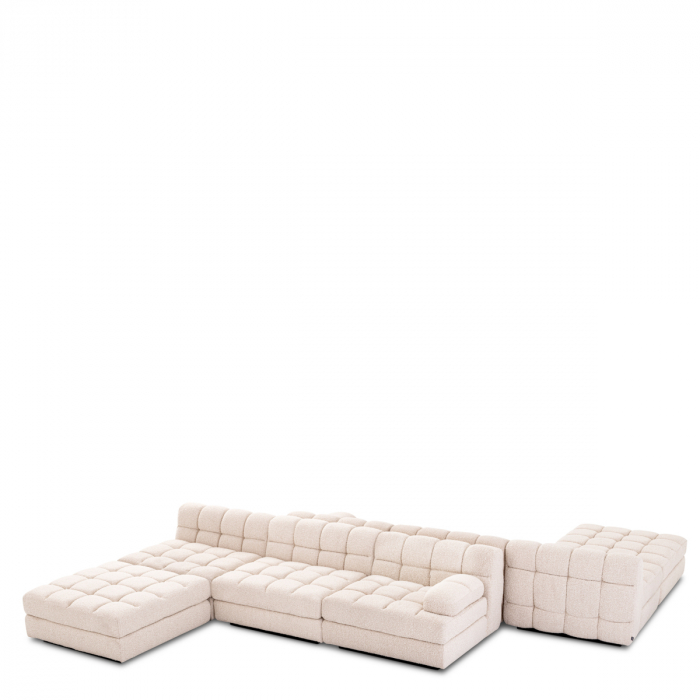 Canapea Modulară Dean bouclé crem - Mijloc [1]