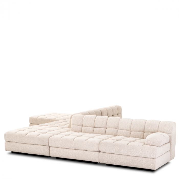 Canapea modulară Dean bouclé crem - Otoman [8]