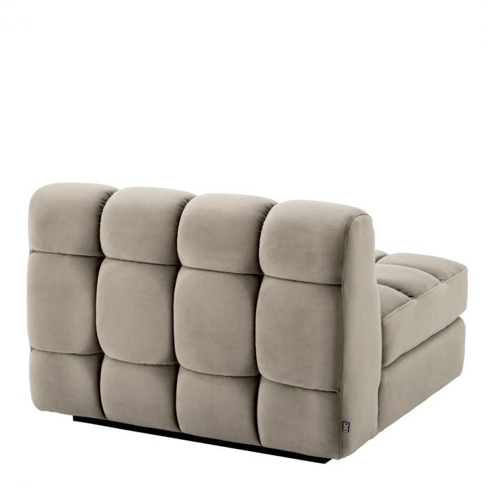 Canapea modulară Dean savona greige velvet - Dreapta, Dims: W. 92 | D. 95 | H. 68 | SD. 69 | SH. 42 | AH. 54  (CM) [4]