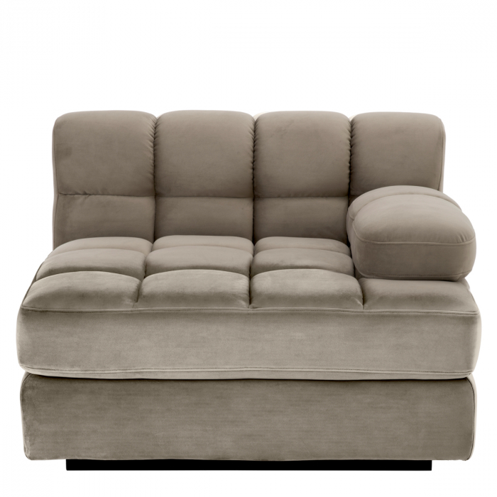 Canapea modulară Dean savona greige velvet - Dreapta, Dims: W. 92 | D. 95 | H. 68 | SD. 69 | SH. 42 | AH. 54  (CM) [2]