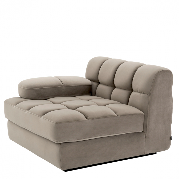 Canapea modulară Dean savona greige velvet - Dreapta, Dims: W. 92 | D. 95 | H. 68 | SD. 69 | SH. 42 | AH. 54  (CM) [3]