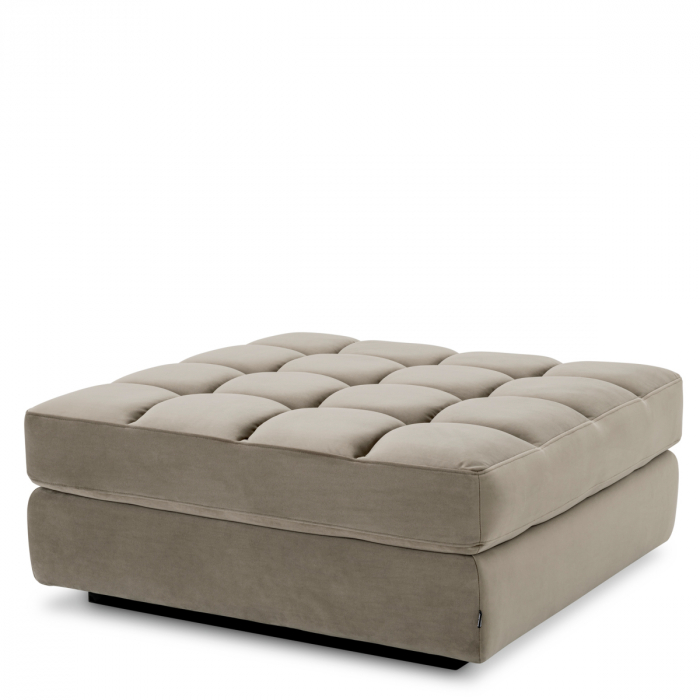 Canapea modulară Dean savona greige velvet - Otoman, Dims: W. 93 | D. 93 | H. 42  (CM) [2]