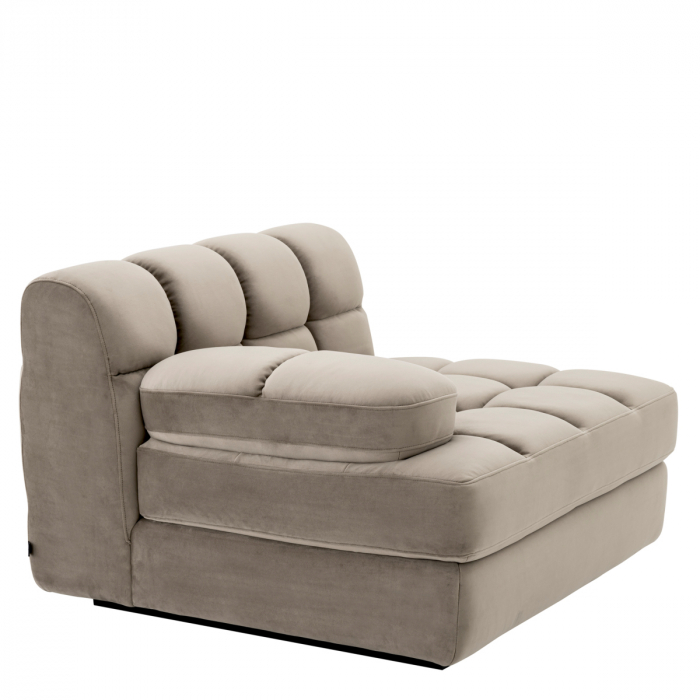 Canapea modulară Dean savona greige velvet - Stânga, Dims: W. 92 | D. 95 | H. 68 | SD. 69 | SH. 42 | AH. 54  (CM) [5]