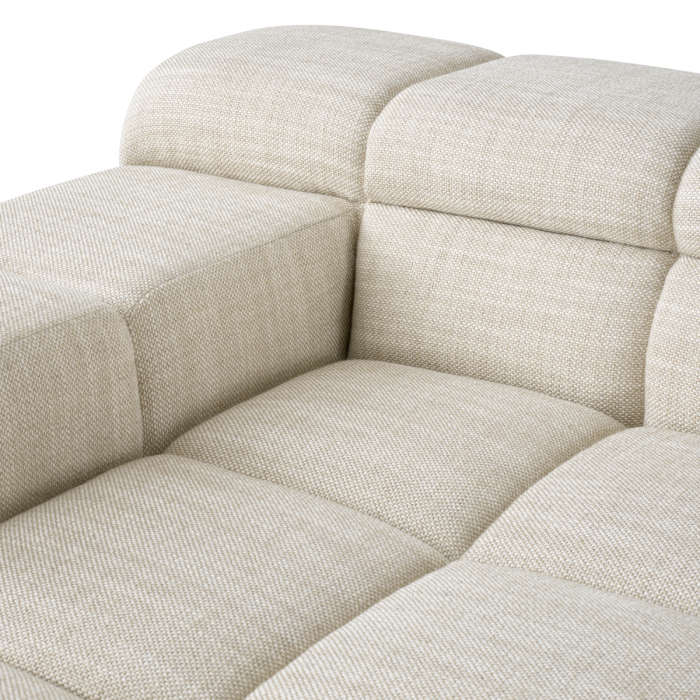 Canapea Modulara Hunter albury bej - Lounge stanga, Dimensiuni: W. 145 | D. 145 | H. 65 | SD. 104.5 | SW. 109 | SH. 39 | AH. 54   [7]