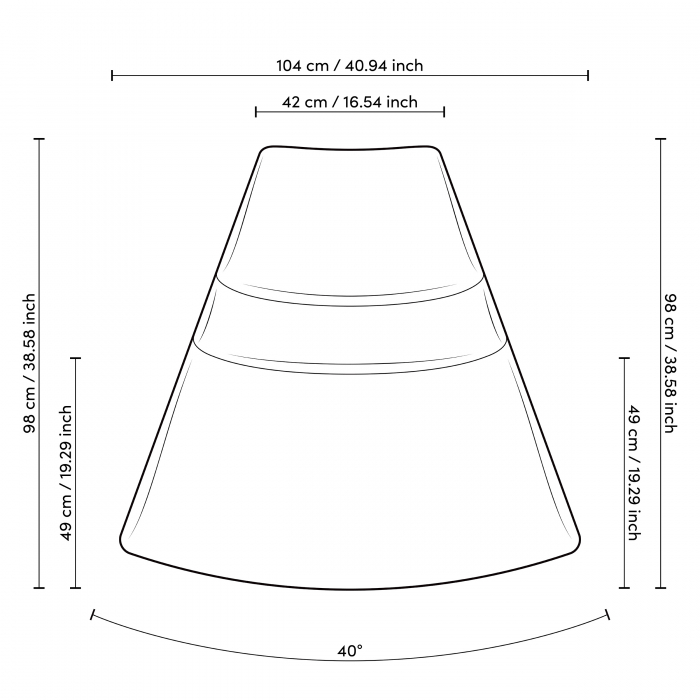 Canapea modulară Lindau colț exterior lyssa off-white, Dims: W. 104 | D. 98 | H. 68 | SD. 49 | SH. 42  (CM) [10]